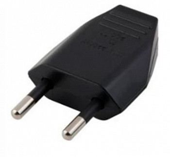 Вилка прямой ввод черная 55031 (Китай)