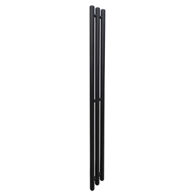 Полотенцесушитель водяной Мини 3 люкс нижнее подведение 1/2" резьба Ростела 14х150см черный RAL 9005 (Беларусь)