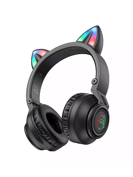 Наушники полноразмерные с микрофоном BO18 черный BOROFONE BT (Россия)