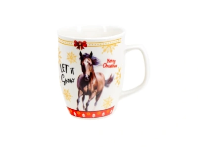 Кружка фарфоровая "Лошадь" 340 мл ZPX248708 (Китай)