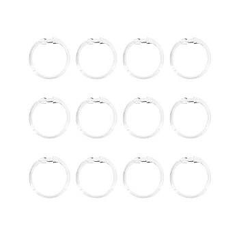 Кольца пластмассовые  для душевых штор 12шт круглые (Китай)