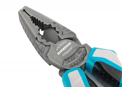 Плоскогубцы комбинированные 180мм 3-х компонентные рукоятки GROSS (Китай)