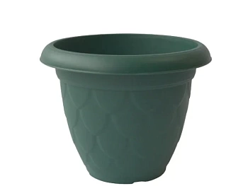 Горшок для цветов №10 зеленый 25л с поддоном (Россия)