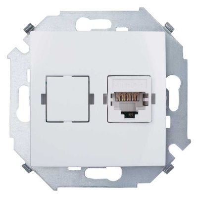 Розетка компьютерная RJ45 белый (Россия)