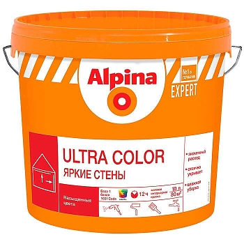 Краска водно-дисперсионная акриловая Alpina EXPERT Ultra Color Яркие стены Base 1 (Беларусь) в Борисове