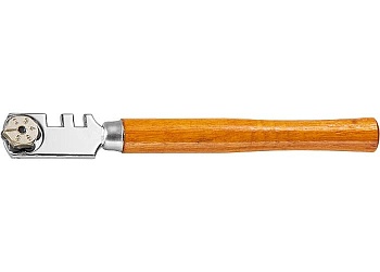 Стеклорез SPARTA 6-роликовый с деревянной ручкой 872235 (Китай)
