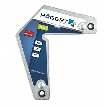 Угольник магнитный L-образный для сварки 9 кг HOEGERT HT3B665 (Польша)