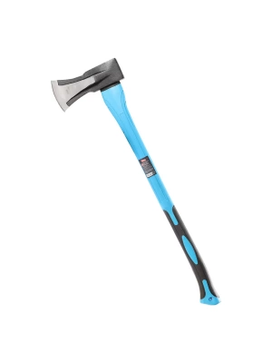 Топор кованный с фиберглассовой резиновой рукояткой Smartbuy tools 600гр (Польша)