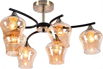 Светильник подвесной НПБ 04-6х40-211 Сфера 5122/6 хром (Беларусь)