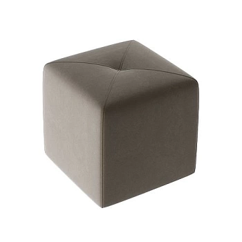 Пуф Тип 6, велюр коричневый, 400*400*430 (Россия)