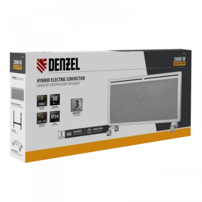 Конвектор Denzel гибридный электрический HybridX-2000 Вт, ИК нагреватель, цифровой термостат (Китай)