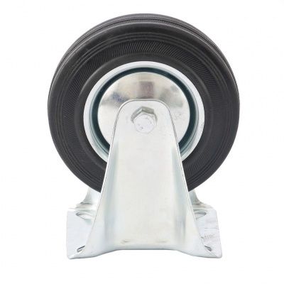 Колесо неповоротное d-200мм, крепление  платформенное,СИБРТЕХ (Россия)