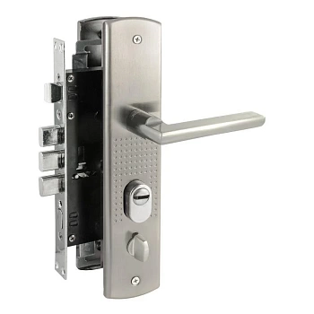 Замок врезной N200 (108)-68 мм Левый матовый никель (Россия)