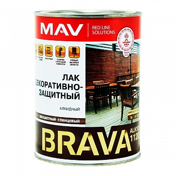 Лак BRAVA ALKYD 1120 декоративно-защитный в Борисове