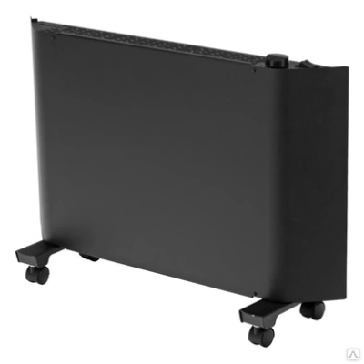 Конвектор Denzel электрический XCE-1500 Вт, 230 В,  черный, сушилка, колеса, Х-элемент (Китай)