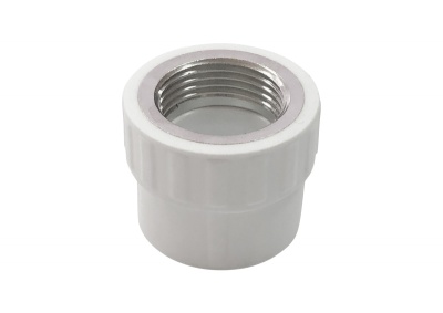 Муфта переходная с внутренней резьбой 20х1/2" белый Valfex (Россия)