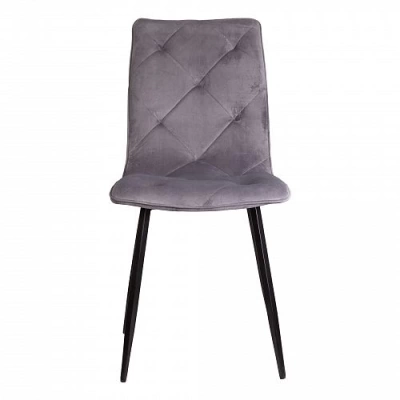 Стул MIRA светло-серый велюр HLR20/черный (Китай)