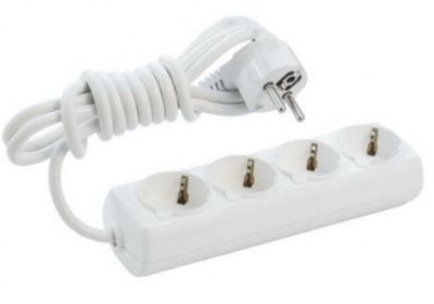 Удлинитель 4гн2м с/з белый BR-1554-2 Купить | Практик