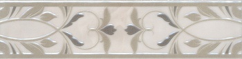 Керамическая плитка Вирджилиано бордюр серый 7,2х30 (Россия) 