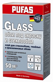 Клей обойный PUFAS Euro 3000 Glass для стеклообоев (Германия)