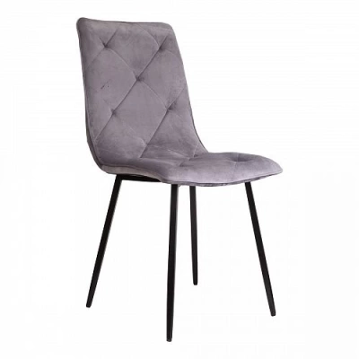 Стул MIRA светло-серый велюр HLR20/черный (Китай)