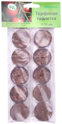 Торфяные таблетки ELLEPRESS d36мм*10шт