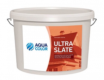Краска для крыш и цоколей AQUACOLOR ULTRA SLATE 5л Шоколад (Беларусь) в Борисове
