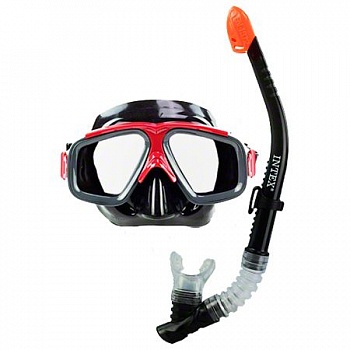 Набор для плавания (маска+трубка) INTEX Surf Rider арт. 55949 (Китай)