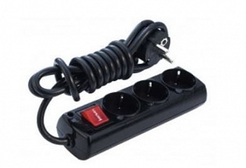 Удлинитель 3гн5м с/з с выкл черный BR-1593-515  (Турция)