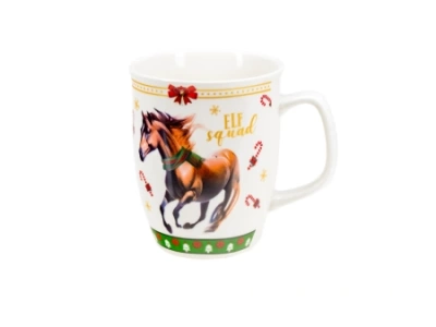 Кружка фарфоровая "Лошадь" 340 мл ZPX248708 (Китай)