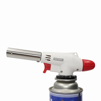 Газовая горелка RUNIS №9 белая пьезо цанговая (Китай)