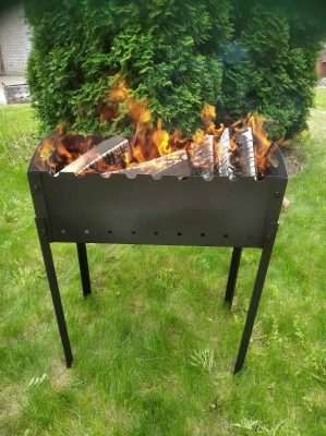 Мангал Хоттабыч BB066 разборный со съёмным дном металл 3 мм (Беларусь)